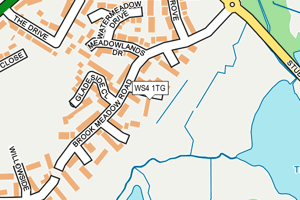 WS4 1TG map - OS OpenMap – Local (Ordnance Survey)