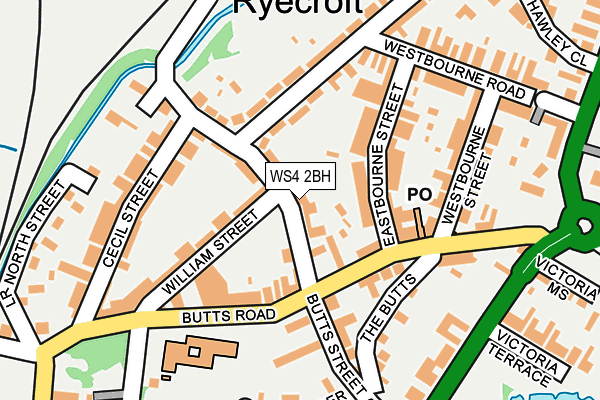 WS4 2BH map - OS OpenMap – Local (Ordnance Survey)