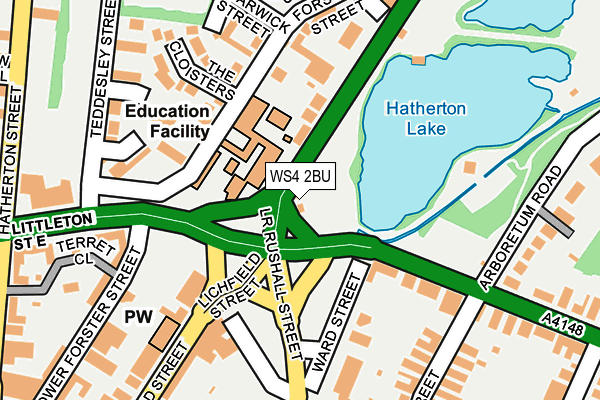 WS4 2BU map - OS OpenMap – Local (Ordnance Survey)