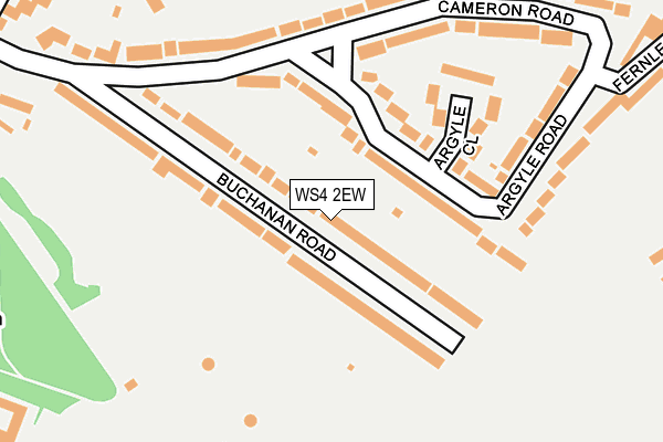 WS4 2EW map - OS OpenMap – Local (Ordnance Survey)