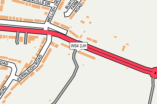 WS4 2JH map - OS OpenMap – Local (Ordnance Survey)