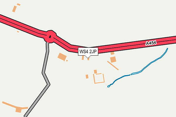 WS4 2JP map - OS OpenMap – Local (Ordnance Survey)