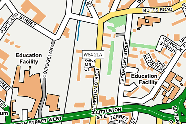 Map of WALSALL UNIONIST HOLDINGS LIMITED at local scale