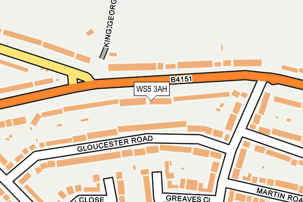 WS5 3AH map - OS OpenMap – Local (Ordnance Survey)