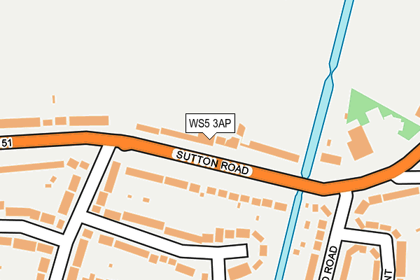 WS5 3AP map - OS OpenMap – Local (Ordnance Survey)