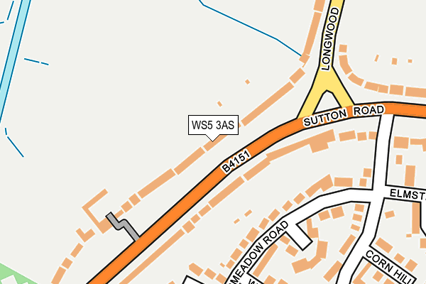 WS5 3AS map - OS OpenMap – Local (Ordnance Survey)