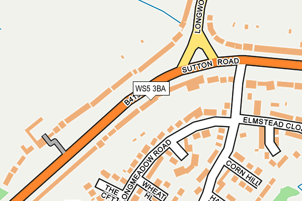 WS5 3BA map - OS OpenMap – Local (Ordnance Survey)