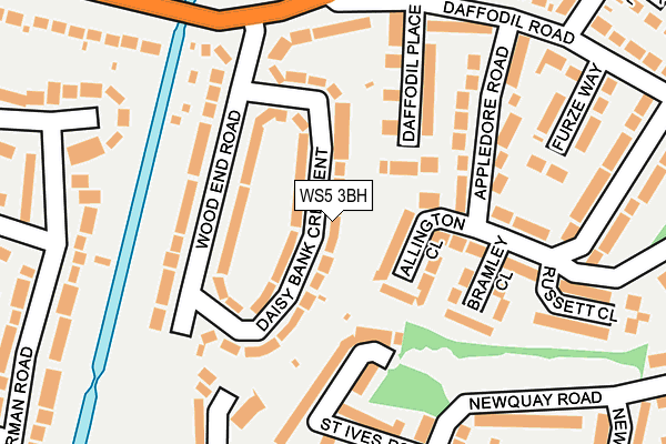 WS5 3BH map - OS OpenMap – Local (Ordnance Survey)