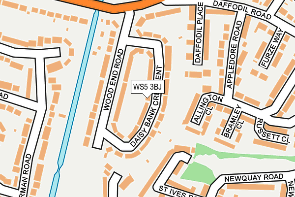 WS5 3BJ map - OS OpenMap – Local (Ordnance Survey)