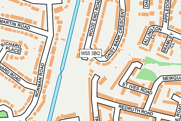 WS5 3BQ map - OS OpenMap – Local (Ordnance Survey)