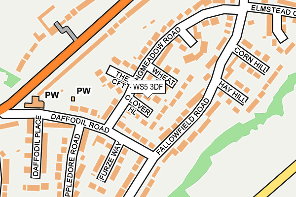 WS5 3DF map - OS OpenMap – Local (Ordnance Survey)