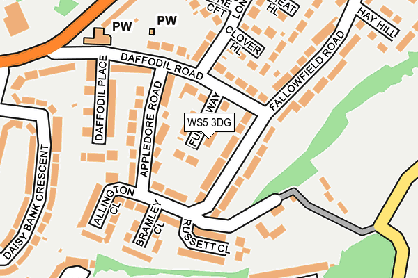 WS5 3DG map - OS OpenMap – Local (Ordnance Survey)