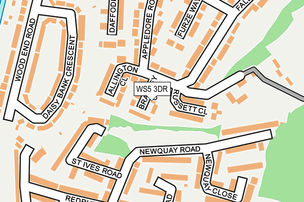 WS5 3DR map - OS OpenMap – Local (Ordnance Survey)