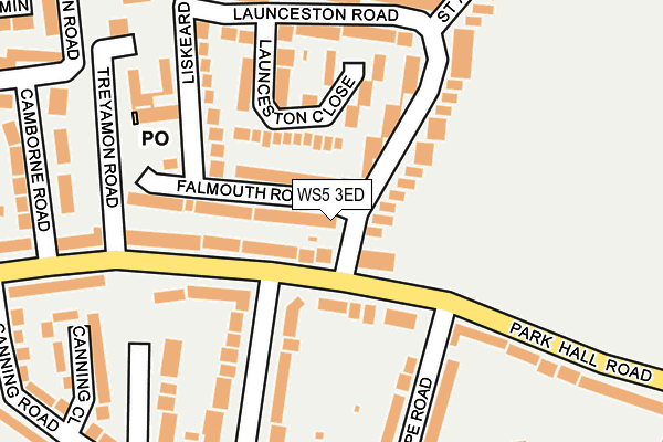 WS5 3ED map - OS OpenMap – Local (Ordnance Survey)