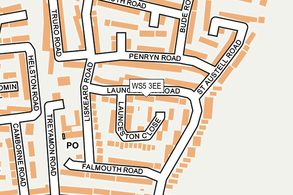 WS5 3EE map - OS OpenMap – Local (Ordnance Survey)