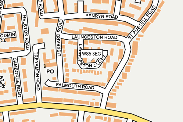 WS5 3EG map - OS OpenMap – Local (Ordnance Survey)