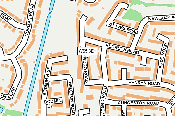 WS5 3EH map - OS OpenMap – Local (Ordnance Survey)
