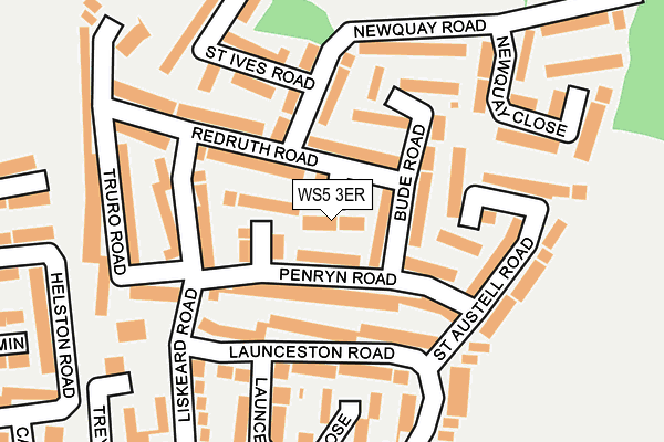 WS5 3ER map - OS OpenMap – Local (Ordnance Survey)