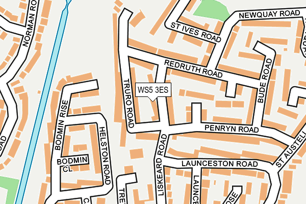 WS5 3ES map - OS OpenMap – Local (Ordnance Survey)