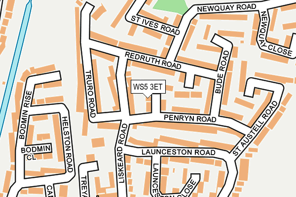 WS5 3ET map - OS OpenMap – Local (Ordnance Survey)