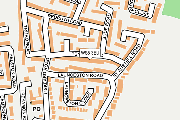 WS5 3EU map - OS OpenMap – Local (Ordnance Survey)