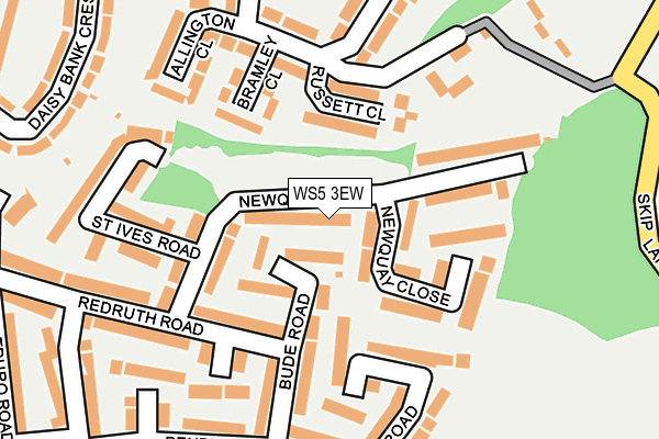 WS5 3EW map - OS OpenMap – Local (Ordnance Survey)
