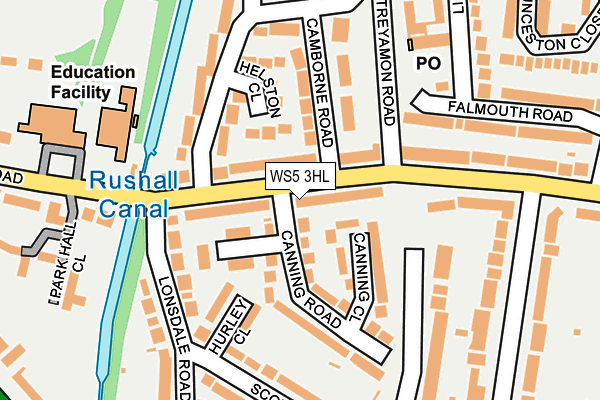 WS5 3HL map - OS OpenMap – Local (Ordnance Survey)