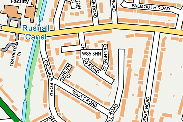 WS5 3HN map - OS OpenMap – Local (Ordnance Survey)