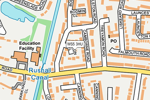 WS5 3HU map - OS OpenMap – Local (Ordnance Survey)