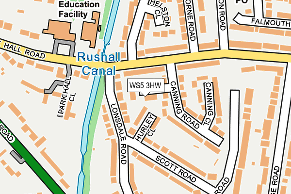 WS5 3HW map - OS OpenMap – Local (Ordnance Survey)