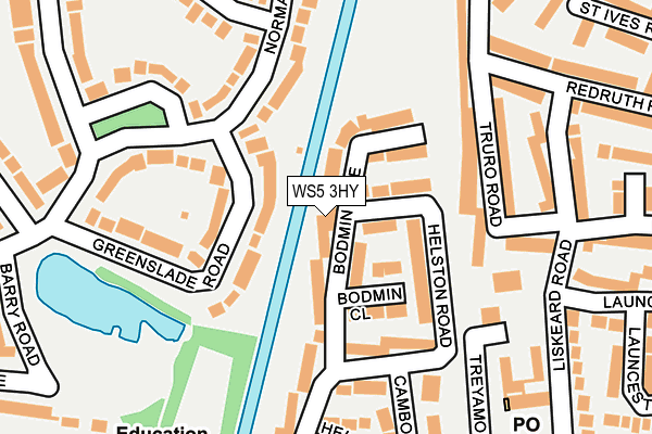 WS5 3HY map - OS OpenMap – Local (Ordnance Survey)