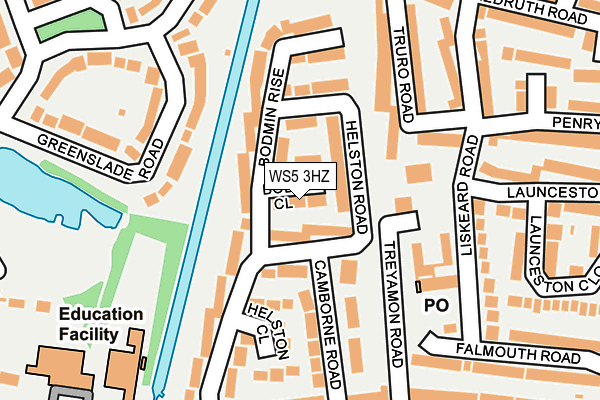 WS5 3HZ map - OS OpenMap – Local (Ordnance Survey)