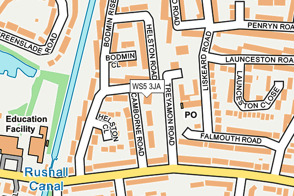 WS5 3JA map - OS OpenMap – Local (Ordnance Survey)