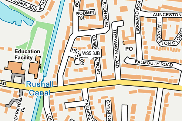 WS5 3JB map - OS OpenMap – Local (Ordnance Survey)