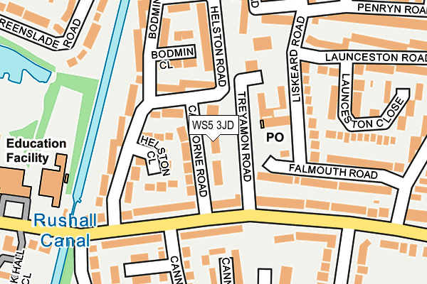 WS5 3JD map - OS OpenMap – Local (Ordnance Survey)