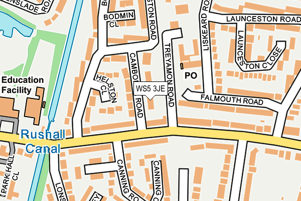 WS5 3JE map - OS OpenMap – Local (Ordnance Survey)