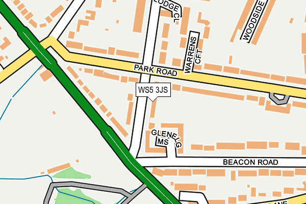 WS5 3JS map - OS OpenMap – Local (Ordnance Survey)
