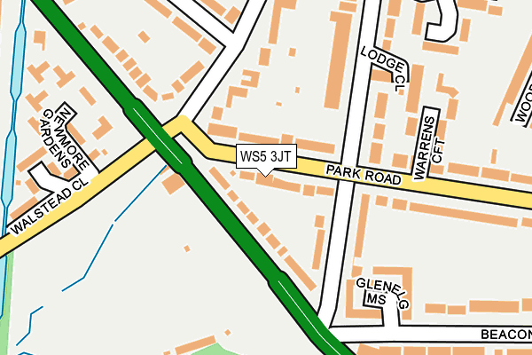 WS5 3JT map - OS OpenMap – Local (Ordnance Survey)