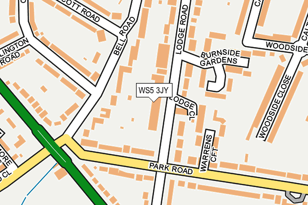 WS5 3JY map - OS OpenMap – Local (Ordnance Survey)