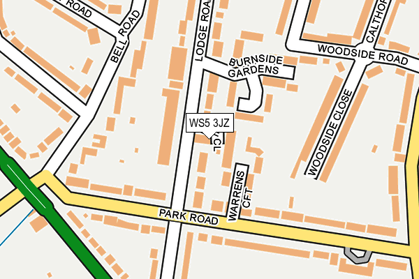 WS5 3JZ map - OS OpenMap – Local (Ordnance Survey)