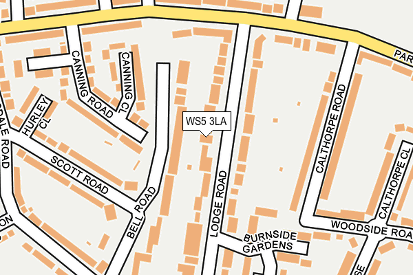 WS5 3LA map - OS OpenMap – Local (Ordnance Survey)