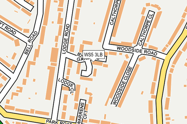 WS5 3LB map - OS OpenMap – Local (Ordnance Survey)