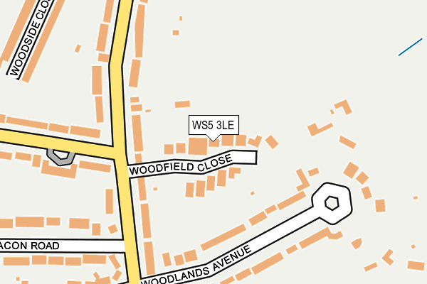 WS5 3LE map - OS OpenMap – Local (Ordnance Survey)