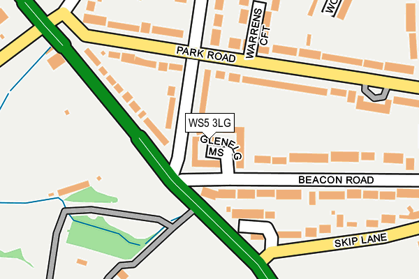 WS5 3LG map - OS OpenMap – Local (Ordnance Survey)