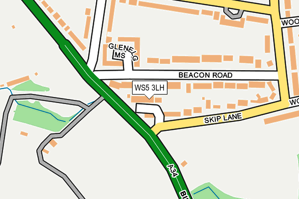 WS5 3LH map - OS OpenMap – Local (Ordnance Survey)