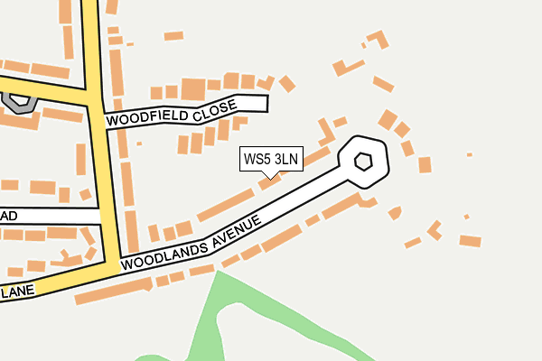 WS5 3LN map - OS OpenMap – Local (Ordnance Survey)