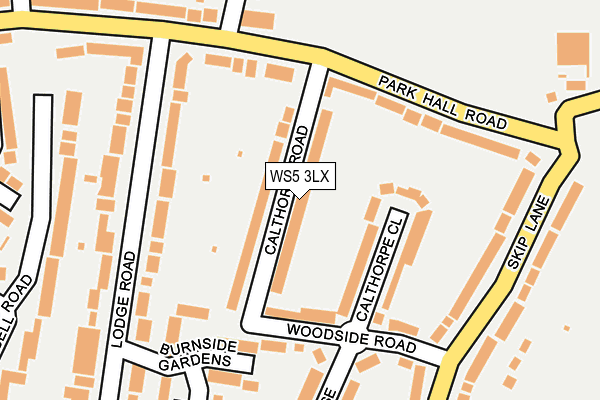 WS5 3LX map - OS OpenMap – Local (Ordnance Survey)
