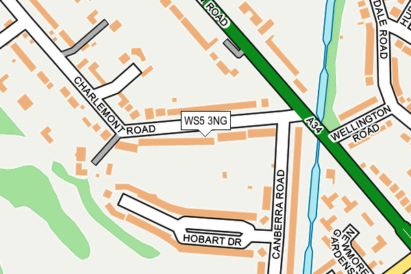 WS5 3NG map - OS OpenMap – Local (Ordnance Survey)