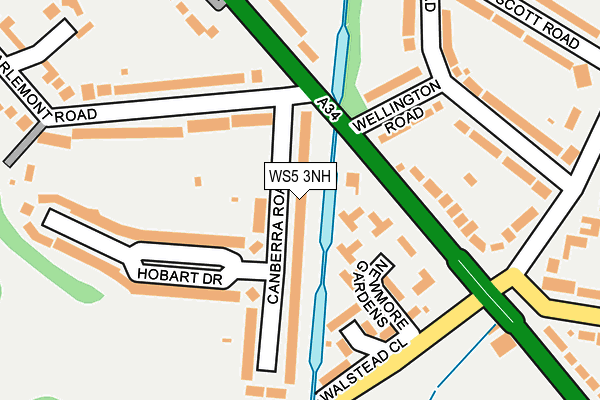 WS5 3NH map - OS OpenMap – Local (Ordnance Survey)