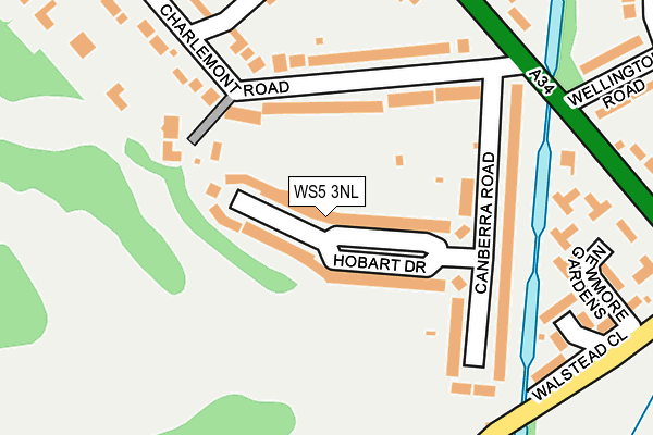WS5 3NL map - OS OpenMap – Local (Ordnance Survey)